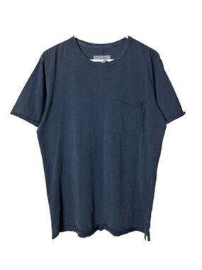 Rag & bone dark muted blue pocket tee short sleeve men's M